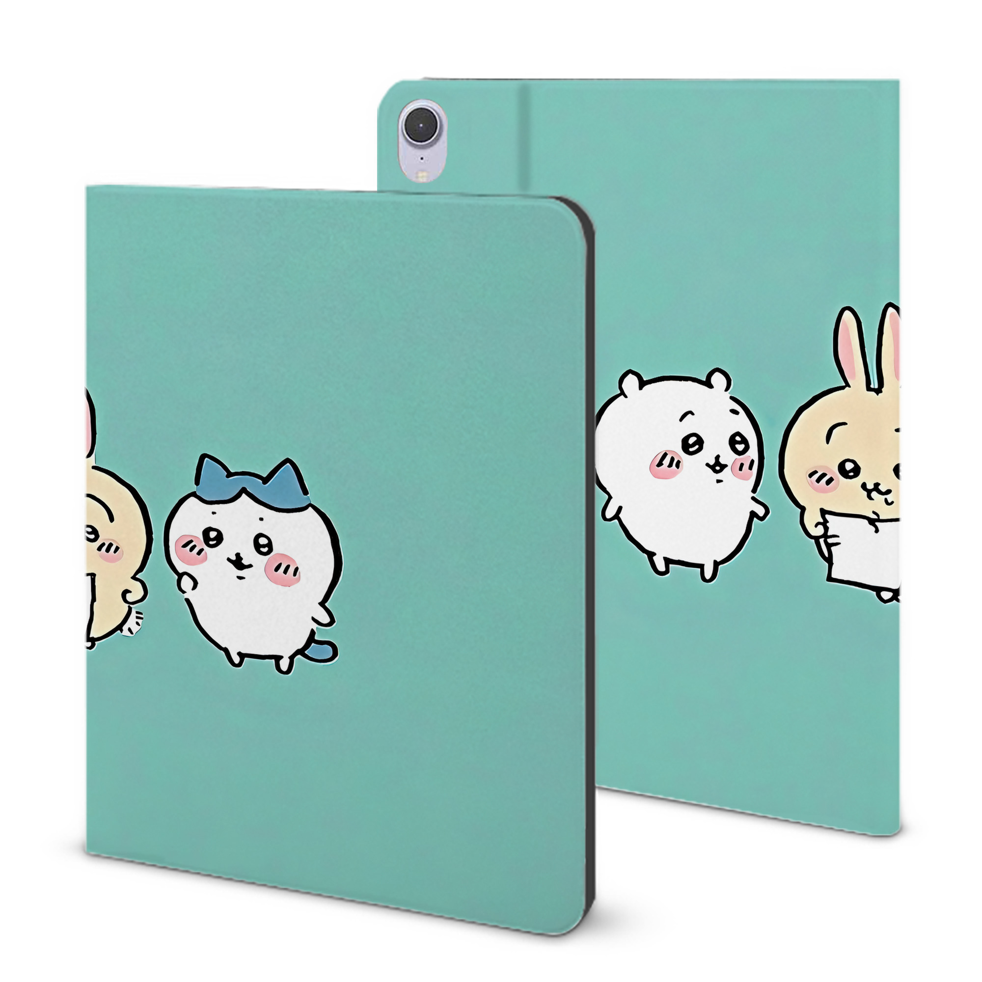 （画像用） ちいかわ Chii-kawa IPad ケース ブック型 PUレザー TPU 耐衝撃 軽量 薄型 ペン収納なし 全面保護 IPad 各モデル対応